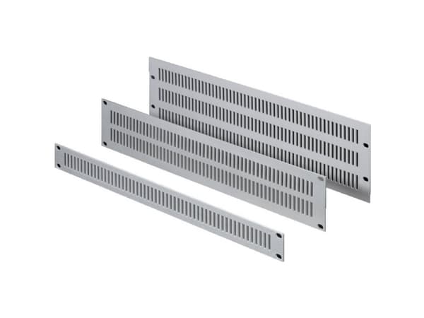 Rittal 2231000, Trimpanel, Grå, Aluminium, 1U, 48,3 cm (19"), 3 stykker