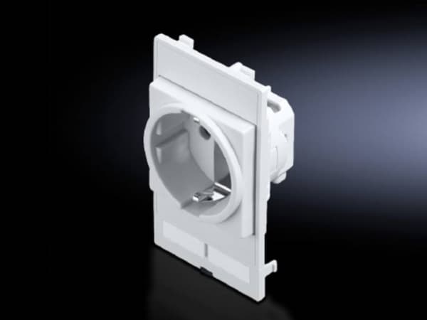 Rittal 2482.400, CEE 7/3, vit, polykarbonat (PC), IP65, 25 V, 16 A