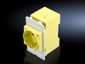 Rittal 2482.410, CEE 7/3, Valkoinen, Keltainen, 230 V, 16 A, 50 Hz, 140 g Valkoinen, Keltainen