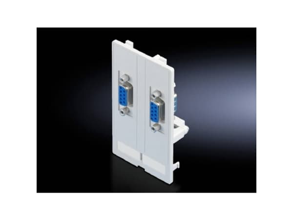 Rittal 2482.500, 2 x VGA, Grå, Metall, Plast, 60 g