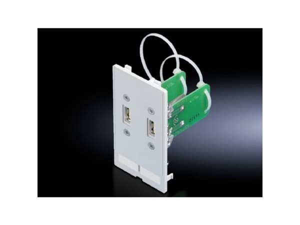 Rittal 2482.540, 2 x USB A, Valkoinen, Polykarbonaatti (PC), IP65, 80 g