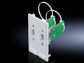 Pikkukuva 2 / 5: Rittal 2482.540, 2 x USB A, Valkoinen, Polykarbonaatti (PC), IP65, 80 g