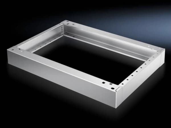 Rittal 2870.000, Rackbase, Rustfritt stål, Rustfritt stål, 1200 mm, 400 mm, 100 mm