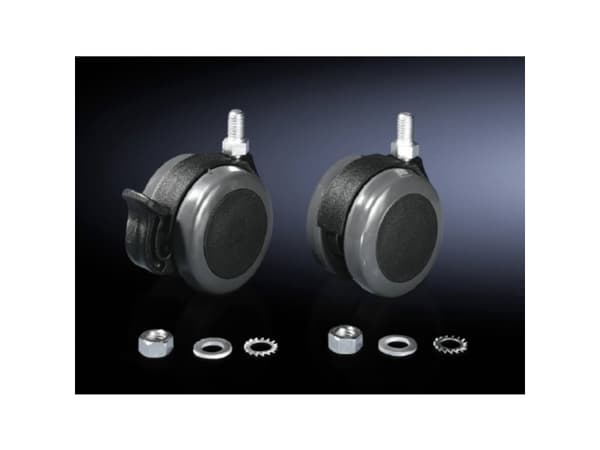 Rittal CP 6148.000, Kääntyvät pyörät, Musta, 75 kg, TS, SE, PC, TP, IW, 1 kpl, 1,32 kg
