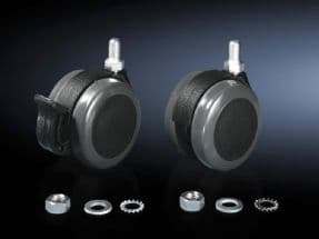 Rittal CP 6148.000, Kääntyvät pyörät, Musta, 75 kg, TS, SE, PC, TP, IW, 1 kpl, 1,32 kg