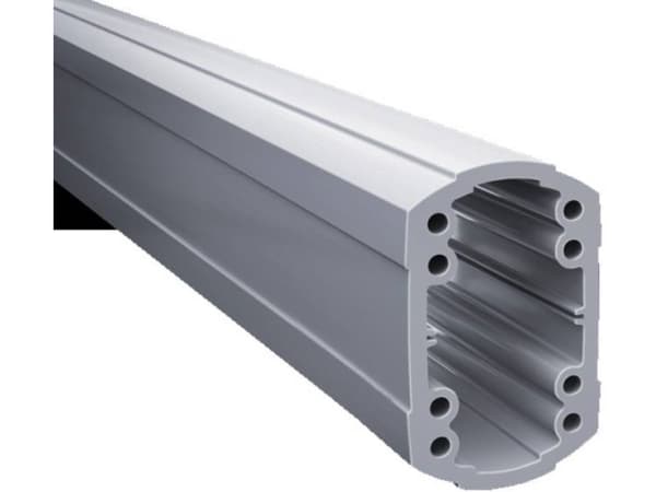 Rittal CP 6212.050, Rettformet, 0,5 m, Aluminium, Plast, Hvit