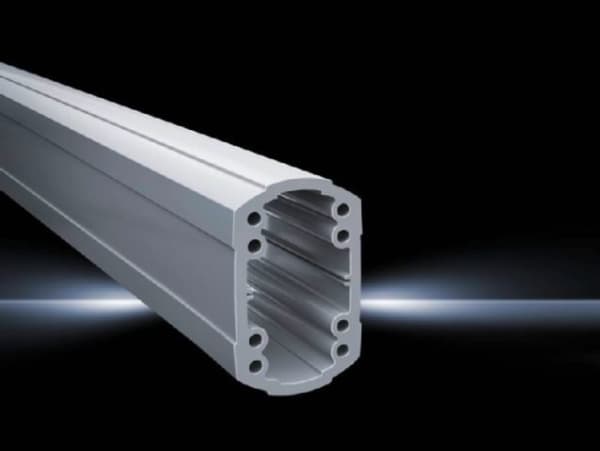 Rittal CP 6212.050, Rettformet, 0,5 m, Aluminium, Plast, Hvit