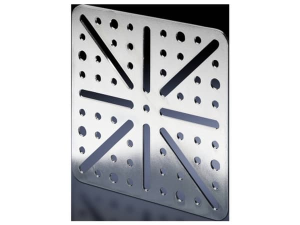 Rittal TS 8612.410, Rackplate, Sølv, Stål, TS, SE, IW, PC, 118 mm, 118 mm