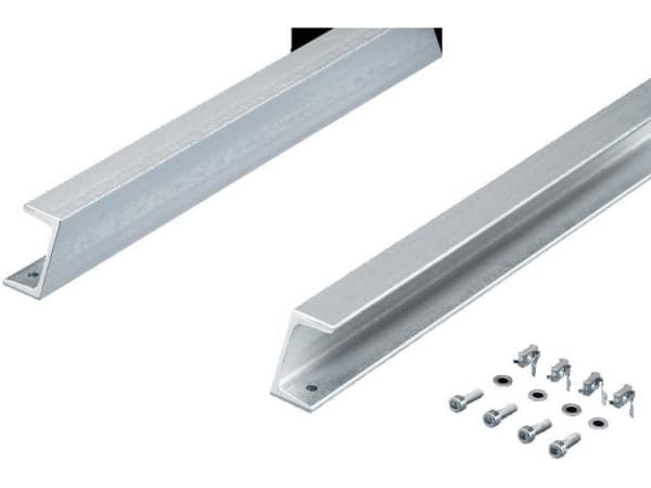 Rittal 8612960, Skenkit till rackskåp, Rostfritt stål, Stål, 600 mm, 7,77 kg, 2 styck