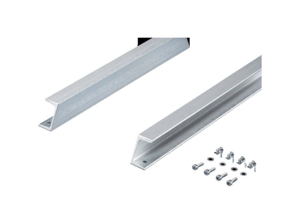 Rittal 8612960, Skenkit till rackskåp, Rostfritt stål, Stål, 600 mm, 7,77 kg, 2 styck
