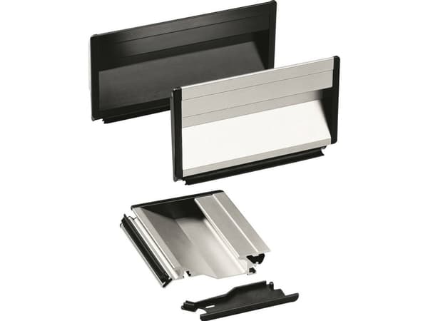 Rohde SG-73.118.A4 Handtag Fästning med gummiprofil Svart (L x B x H) 118 x 19,5 x 90 mm 1 st
