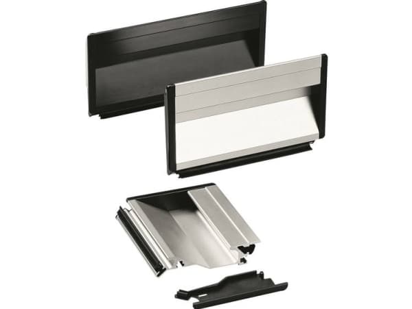 Rohde SG-73.118.A4 Handtag Fästning med gummiprofil Svart (L x B x H) 118 x 19,5 x 90 mm 1 st