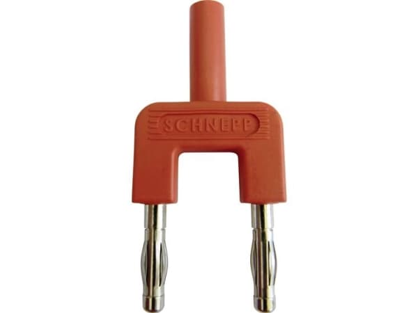 Schnepp 19/4mB/rt Kortslutningsstik Rød Stift-diameter: 4 mm Stiftafstand: 19 mm 1 stk
