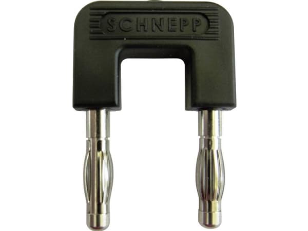 Schnepp 19/4sw Kortslutningsstik Sort Stift-diameter: 4 mm Stiftafstand: 19 mm 1 stk