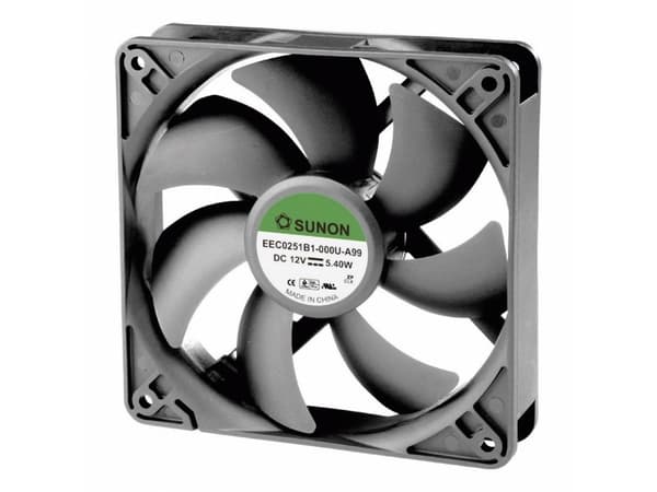 Sunon EEC0251B1-000U-A99 Aksial ventilator 12 V/DC 183.83 m³/h (L x B x H) 120 x 120 x 25 mm