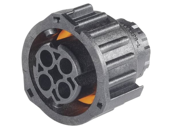 TE Connectivity 1-967325-3 Rund kontakt Anslutning, rak Serie (rund kontakt): DIN 72585 Totalt antal poler: 2 1 st