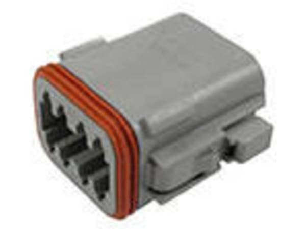 TE Connectivity DT06-08SA-C015 Rundstik Tilslutning, lige Samlet poltal: 8 Serie (rundstikforbindelse): DT 1 stk