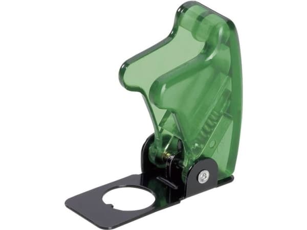 TRU COMPONENTS 1587852 TC-R17-10B GREEN Sikkerhedsafdækning Grøn (transparent, TC-R17-10B) 1 stk