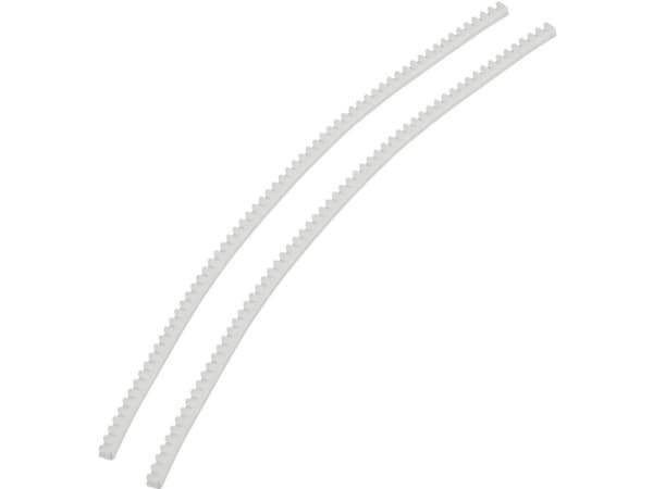 TRU COMPONENTS TC-KG008203 Kantbeskyttelse Transparent (L x B x H) 10 m x 3.3 mm x 3.7 mm 10 m