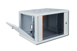 DIGITUS SoHoline DN-19 07-U - Skåp - väggmontering - grå, RAL 7035 - 7U - 19"
