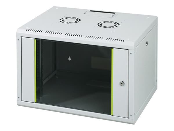 DIGITUS SoHoline DN-19 07-U - Skåp - väggmontering - grå, RAL 7035 - 7U - 19"