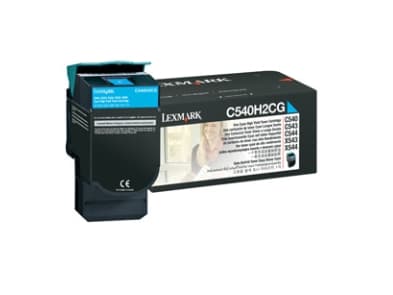 Lexmark - Høy ytelse - cyan - original - tonerpatron LCCP - for Lexmark C540, C543, C544, C546, X543, X544, X546, X548