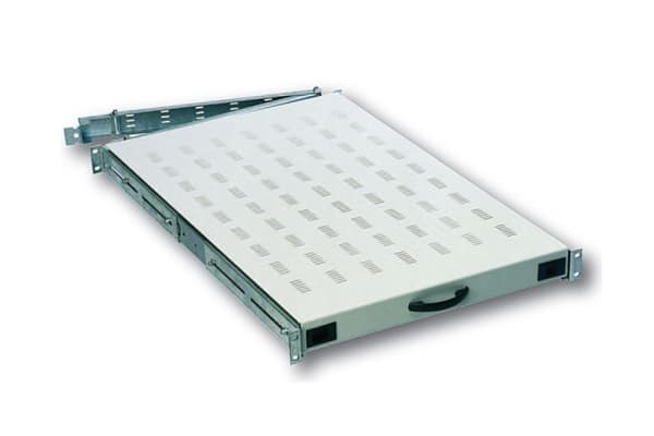 Digitus DN-19 TRAY-1-1000 - Hylla för rack - RAL 7035 - 1U - 19"