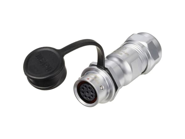 Weipu SF1211/S9 II Rundstik Kobling, lige Samlet poltal: 9 Serie (rundstikforbindelse): SF12 1 stk