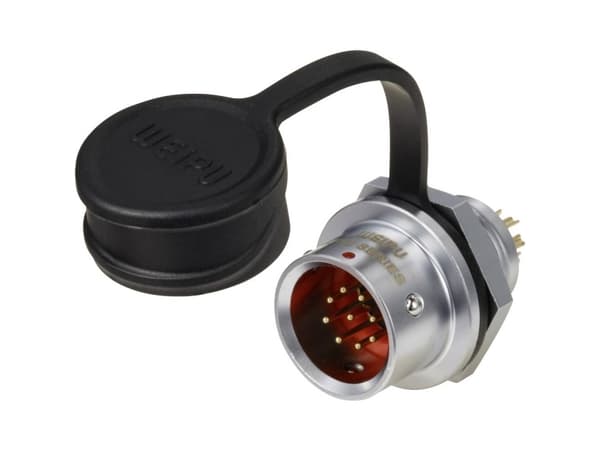 Weipu SF1212/P9 Rundstik Stik, lige Samlet poltal: 9 Serie (rundstikforbindelse): SF12 1 stk