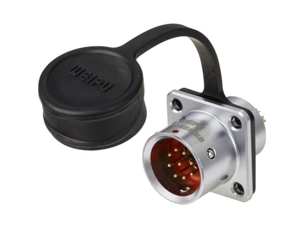 Weipu SF1213/P9 Rundstik Stik, lige Samlet poltal: 9 Serie (rundstikforbindelse): SF12 1 stk