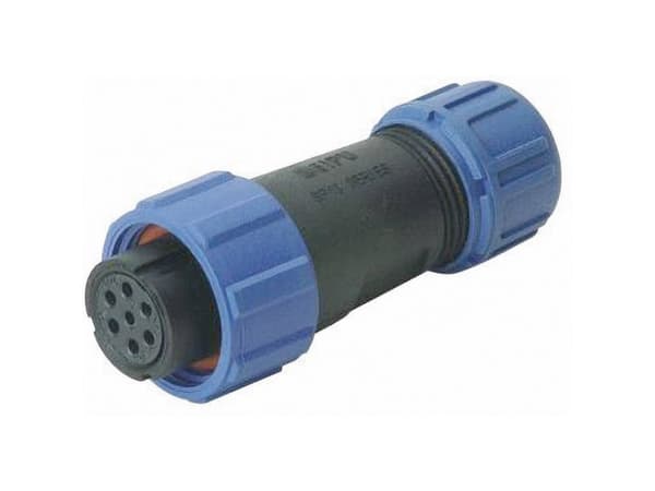 Weipu SP1310 / S 7 II Rundstik Tilslutning, lige Samlet poltal: 7 Serie (rundstikforbindelse): SP13 1 stk