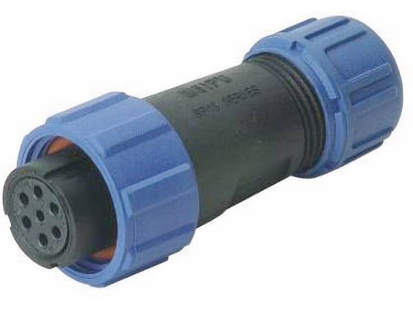 Weipu SP1310 / S 7 II Rundstik Tilslutning, lige Samlet poltal: 7 Serie (rundstikforbindelse): SP13 1 stk