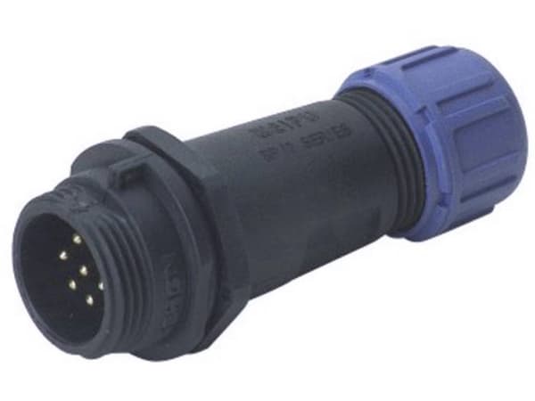 Weipu SP1311 / P 2 I Rundstik Stik, lige Samlet poltal: 2 Serie (rundstikforbindelse): SP13 1 stk