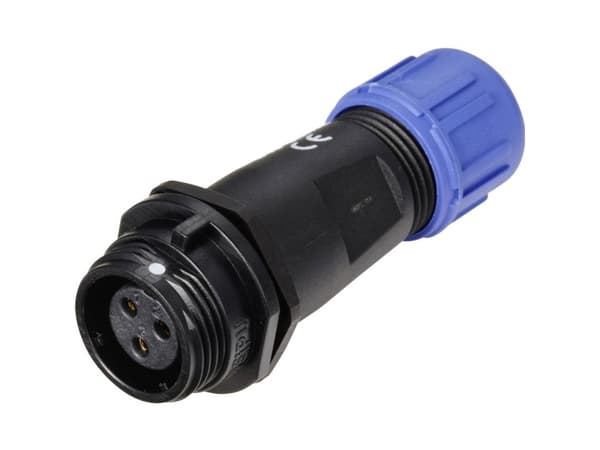 Weipu SP1311 / S 3 I Round Connector Anslutning, rak Serie (rund kontakt): SP13 Totalt antal poler: 3 1 st