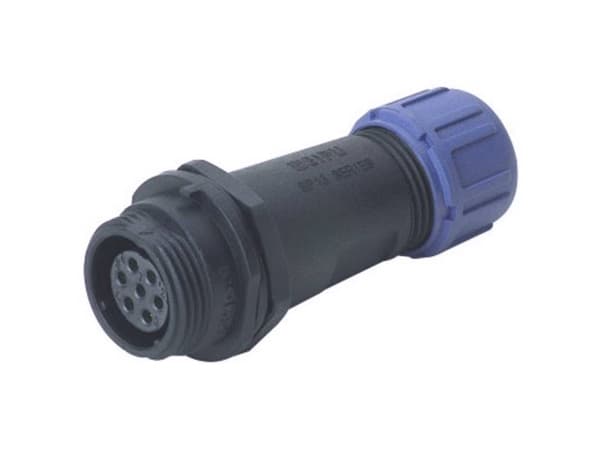 Weipu SP1311 / S 5 II Rundstik Tilslutning, lige Samlet poltal: 5 Serie (rundstikforbindelse): SP13 1 stk