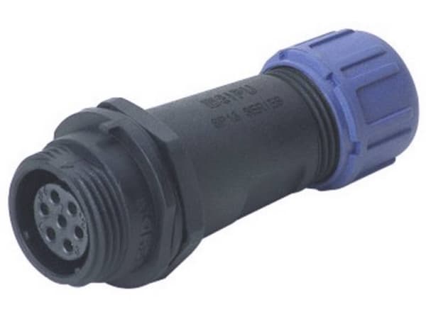 Weipu SP1311 / S 5 II Rundstik Tilslutning, lige Samlet poltal: 5 Serie (rundstikforbindelse): SP13 1 stk