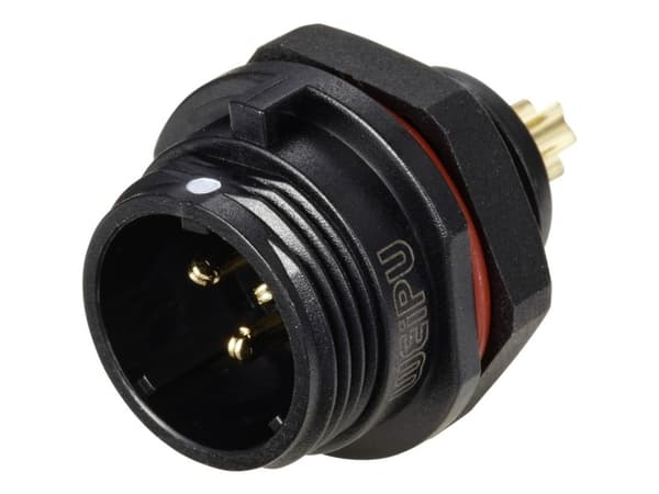 Weipu SP1312 / P 3 Rundstik Stik, indbygning Samlet poltal: 3 Serie (rundstikforbindelse): SP13 1 stk
