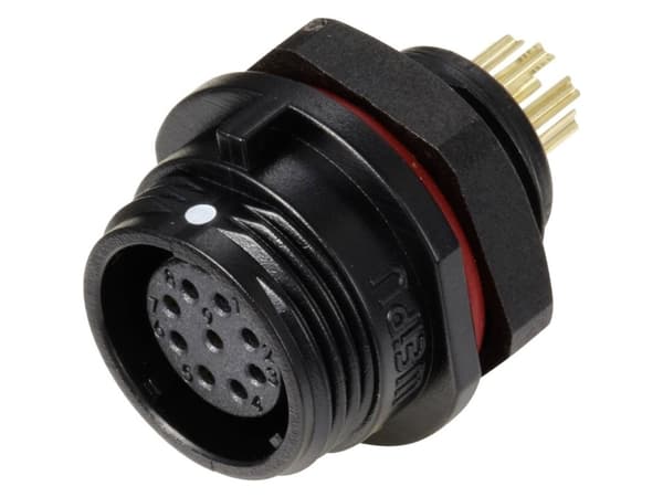 Weipu SP1312 / S 9 Rund plugganslutning, infälld Serie (rund plugganslutning): SP13 Totalt antal poler: 9 1 st