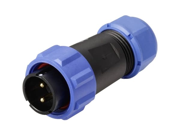 Weipu SP2110 / P 2 I Round Connector Connector, rak Serie (rund kontakt): SP21 Totalt antal poler: 2 1 st