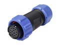 Miniatyrbilde 3 av 3: Weipu SP2110 / S 12 II Rundstik Tilslutning, lige Samlet poltal: 12 Serie (rundstikforbindelse): SP21 1 stk