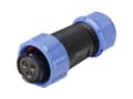 Miniatyrbilde 3 av 3: Weipu SP2110 / S 3 I Rundstik Tilslutning, lige Samlet poltal: 3 Serie (rundstikforbindelse): SP21 1 stk