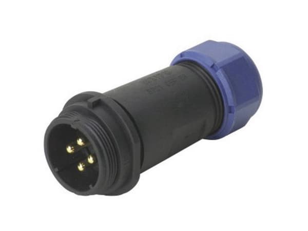 Weipu SP2111 / P 2 I Rundstik Stik, lige Samlet poltal: 2 Serie (rundstikforbindelse): SP21 1 stk