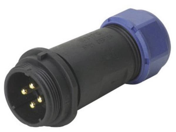 Weipu SP2111 / P 5C II Rundstik Stik, lige Samlet poltal: 5 Serie (rundstikforbindelse): SP21 1 stk