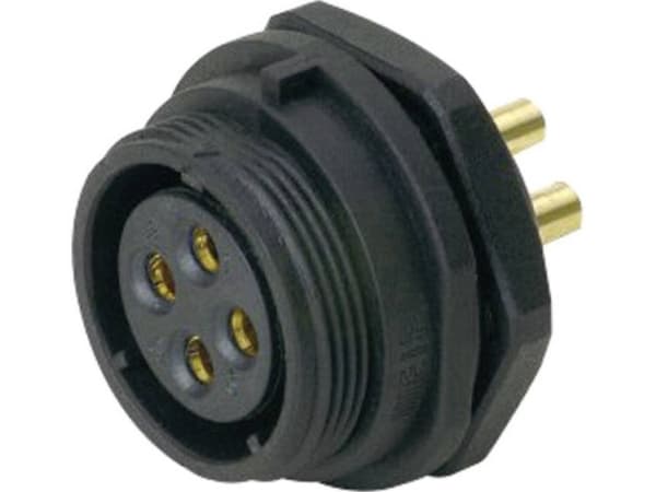 Weipu SP2112 / S 5 Pyöreä pistotulppaliitäntä, uppoasennus Sarja (pyöreä pistotulppaliitäntä): SP21 Napojen kokonaismäärä: 5 1 kpl