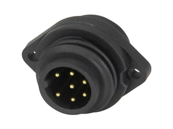 Weipu 814060 Rund kontakt Kontakt, vertikal, infälld Serie (rund kontakt): WA Totalt antal poler: 6 + PE 1 st