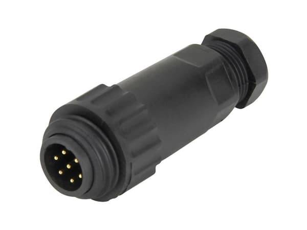 Weipu 814086 Rund kontakt Kontakt, rak Serie (rund kontakt): WA Totalt antal poler: 6 + PE 1 st