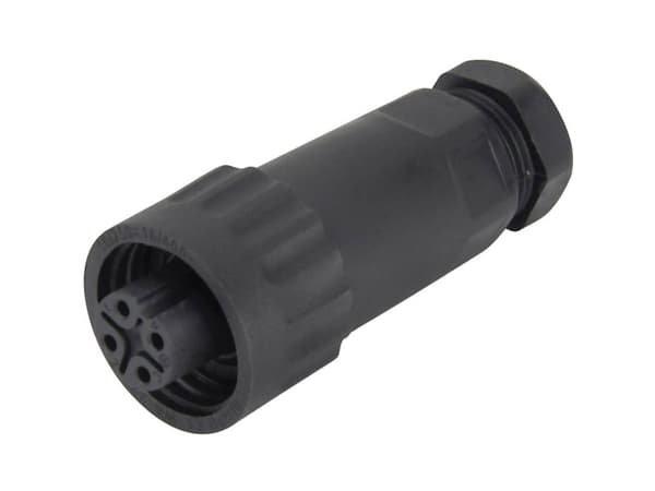 Weipu 814087 Rundstik Tilslutning, lige Samlet poltal: 3 + PE Serie (rundstikforbindelse): WA 1 stk