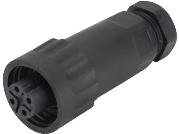 Weipu 814087 Rundstik Tilslutning, lige Samlet poltal: 3 + PE Serie (rundstikforbindelse): WA 1 stk