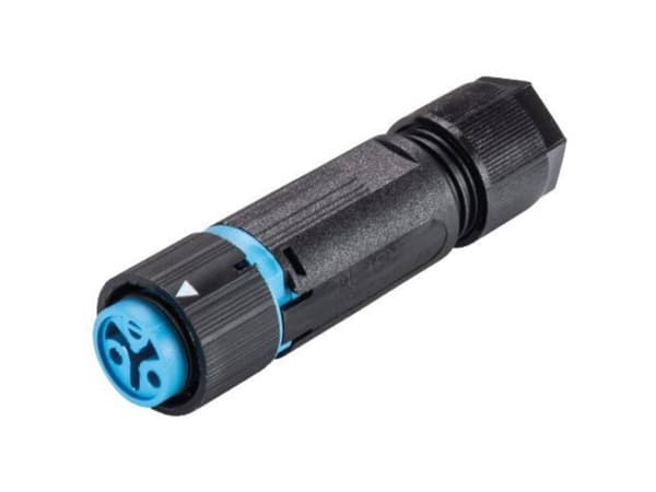 Wieland Electric 46.031.4554.9 Rundstik Kobling, lige Samlet poltal: 2 Serie (rundstikforbindelse): RST® MINI 1 stk