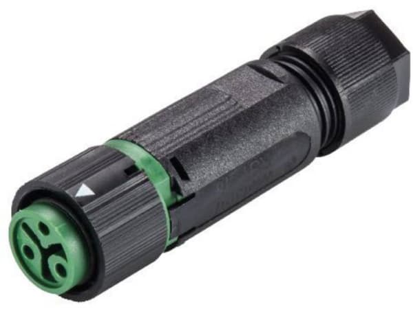 Wieland Electric 46.031.4555.7 Rundstik Kobling, lige Samlet poltal: 2 + PE Serie (rundstikforbindelse): RST® MINI 1 stk